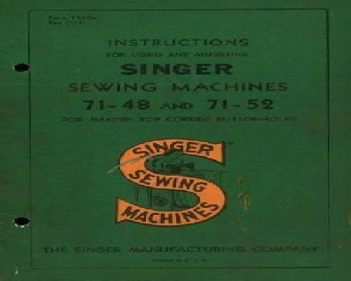 sewing machine instructions
